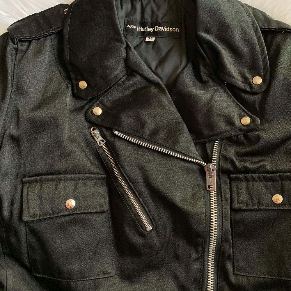 Vintage 70s AMF Harley Davidson Cycle Queen Jacket - Picture 7 of 7